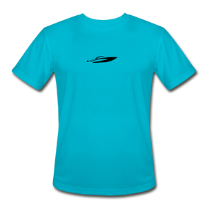 Turtle Moisture Wicking Performance T-Shirt - turquoise