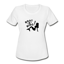 Load image into Gallery viewer, Boat-A-Bing! Sirena Mermaid Women&#39;s Moisture Wicking Performance T-Shirt - white