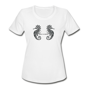 Women's Seahorse Moisture Wicking Performance T-Shirt - white