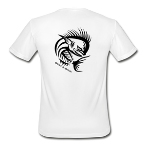 Angry Mahi Moisture Wicking Performance T-Shirt - white