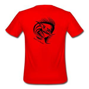 Angry Mahi Moisture Wicking Performance T-Shirt - red