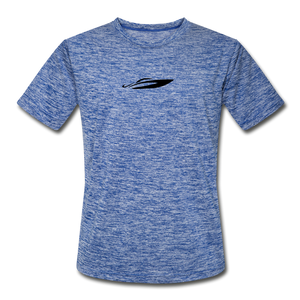 Angry Mahi Moisture Wicking Performance T-Shirt - heather blue