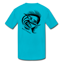 Load image into Gallery viewer, Kids&#39; Angry Mahi Moisture Wicking Performance T-Shirt - turquoise