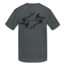Load image into Gallery viewer, Kids&#39; Hammerheads Moisture Wicking Performance T-Shirt - charcoal